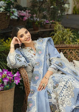 ELAF-Inspired Chikankari Embroidered Lawn 3-Piece Suit / Moonlight Motifs SK 02